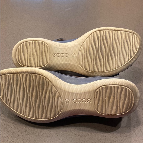 Ecco Strappy Blue Sandals - Picture 2 of 6